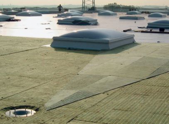 Мінеральна вата для плоских покрівель. Утеплення по сталевому профільованому листу